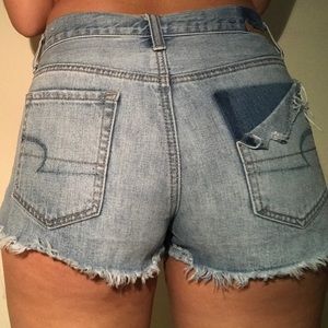 American eagle distressed shorts